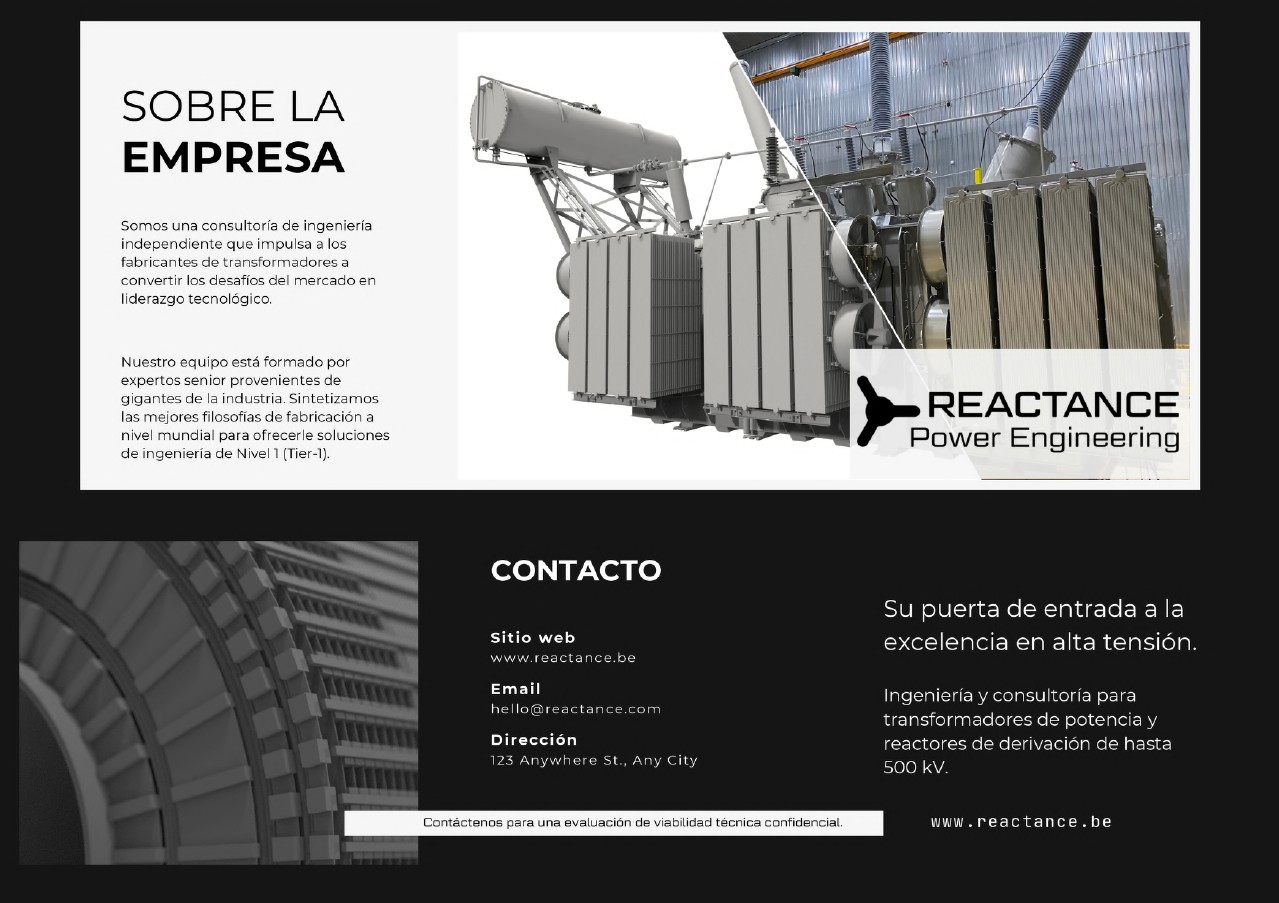 Portada del folleto de ingeniería